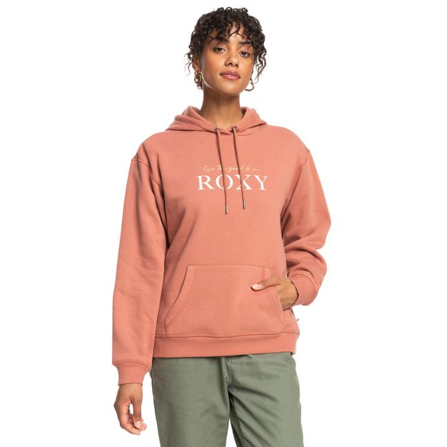  Roxy Surf Stoked Hoodie Brushed Kadın Turuncu Sweatshirt