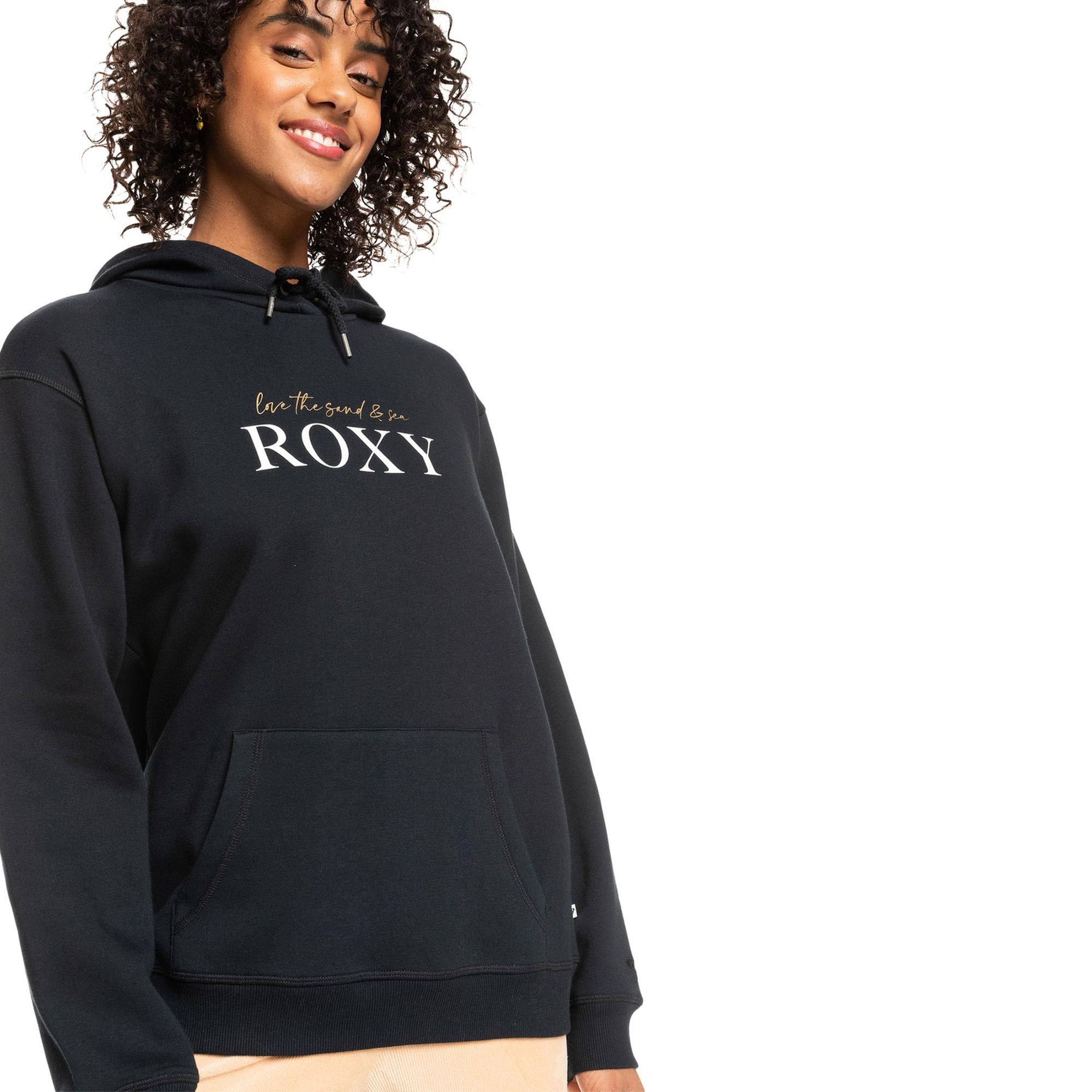Roxy Surf Stoked Hoodie Brushed Kadın Gri Sweatshirt