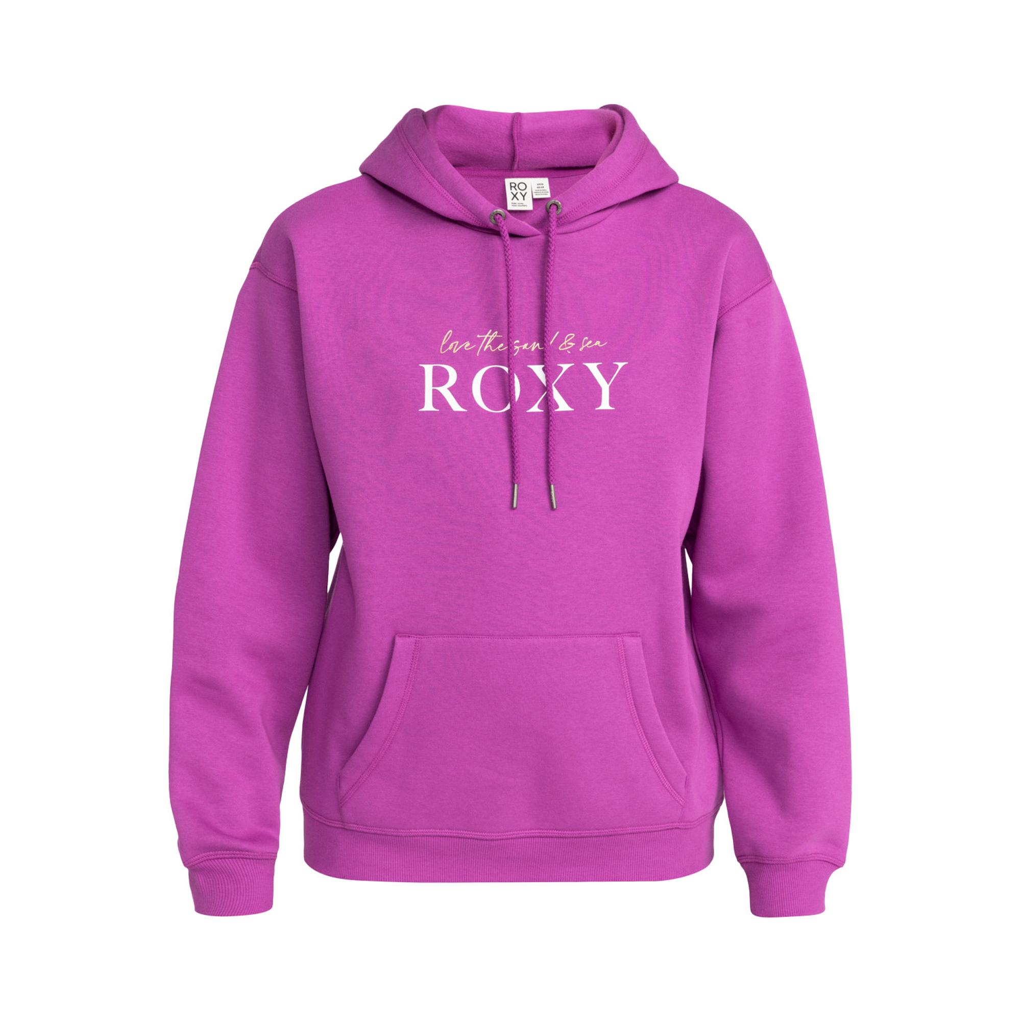 Roxy Surf Stoked Hoodie Brushed Kadın Mor Sweatshirt