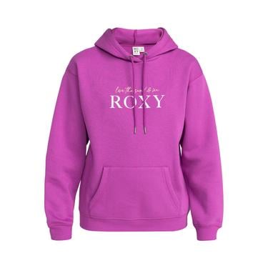  Roxy Surf Stoked Hoodie Brushed Kadın Mor Sweatshirt