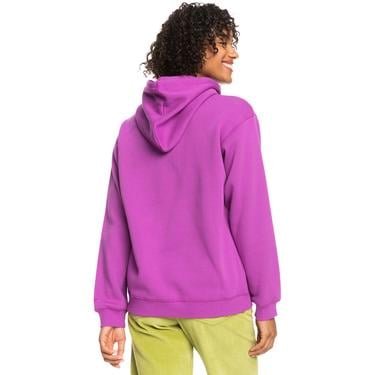  Roxy Surf Stoked Hoodie Brushed Kadın Mor Sweatshirt