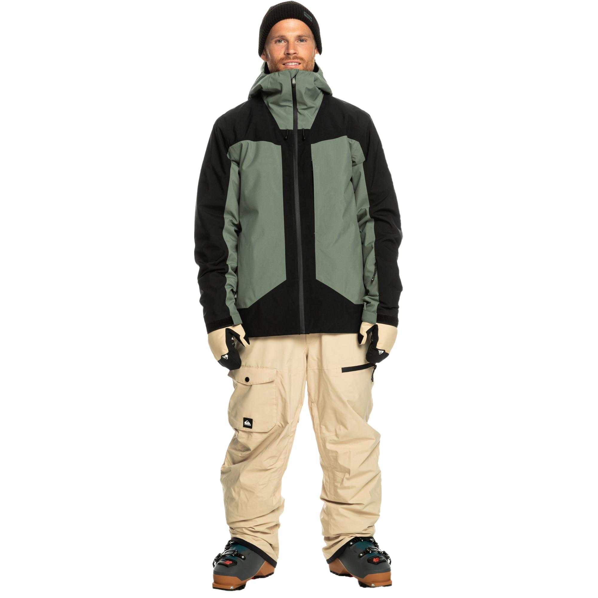 Quiksilver Muldrow Erkek Siyah Snowboard Ceketi