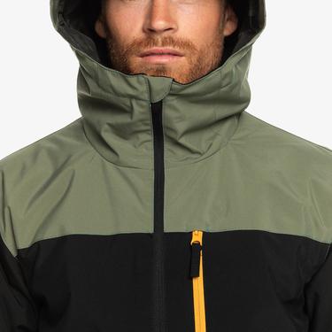  Quiksilver Morton Erkek Yeşil Snowboard Ceketi