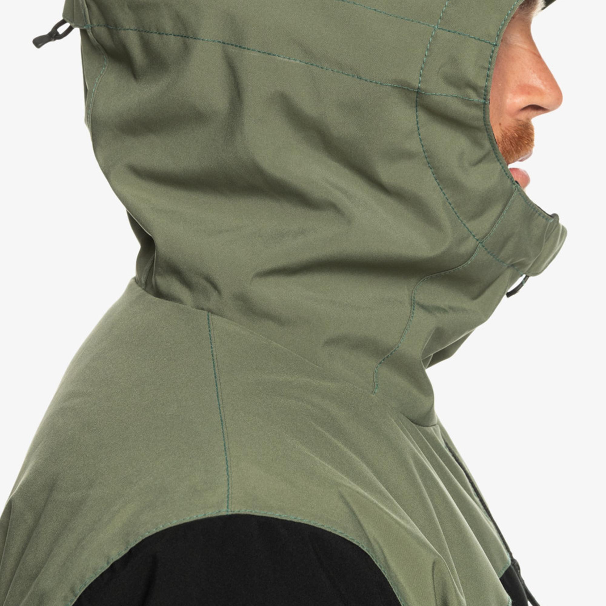 Quiksilver Morton Erkek Yeşil Snowboard Ceketi