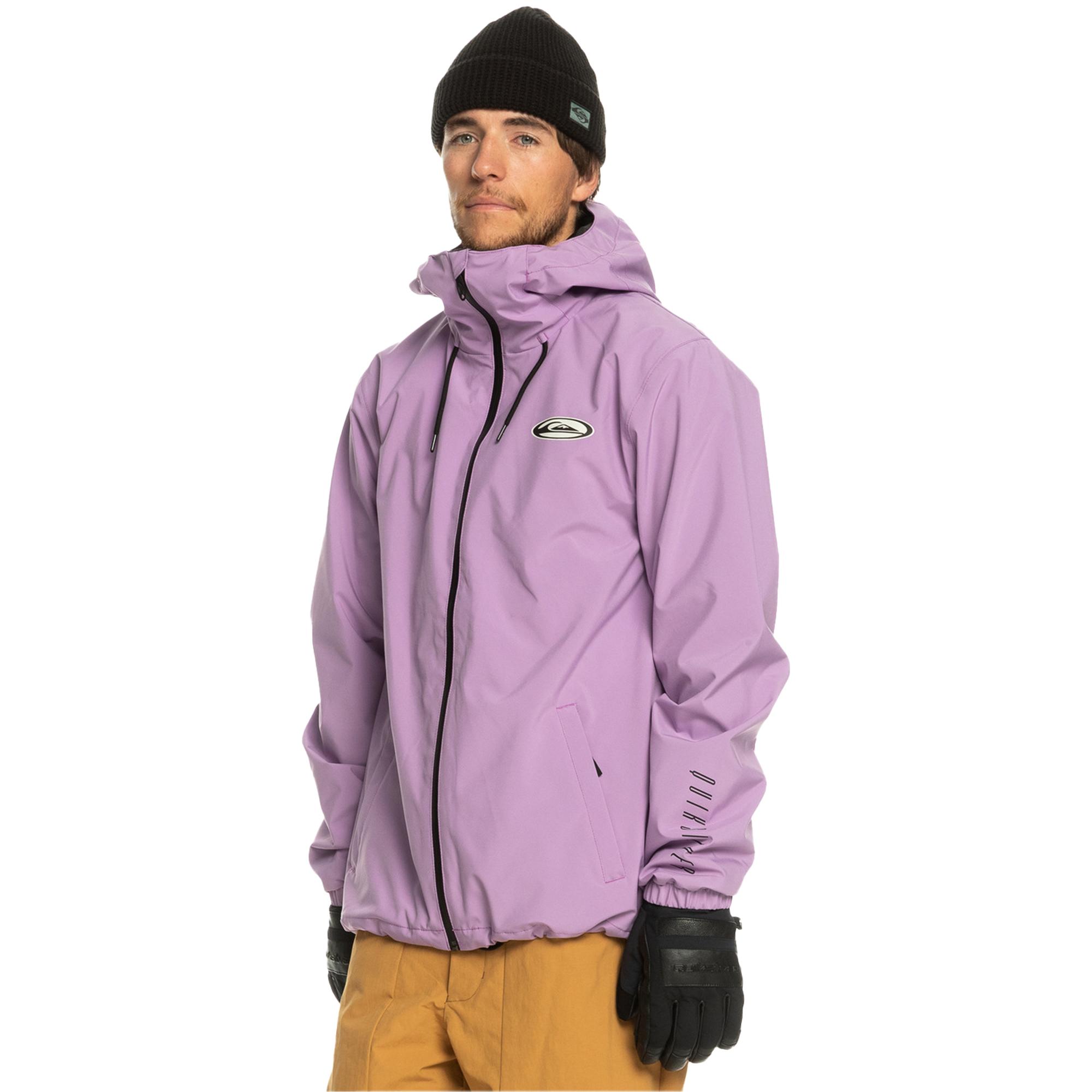 Quiksilver High In The Hood Unisex Mor Snowboard Ceketi