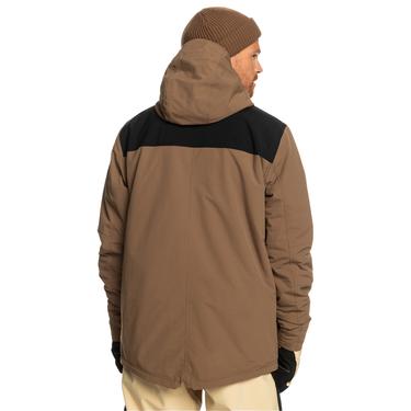  Quiksilver Fairbanks Erkek Kahverengi Snowboard Ceketi