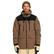 Quiksilver Fairbanks Erkek Kahverengi Snowboard Ceketi