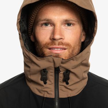  Quiksilver Fairbanks Erkek Kahverengi Snowboard Ceketi