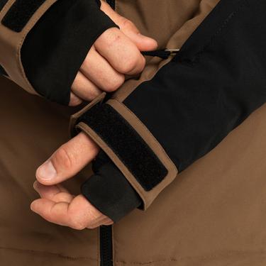  Quiksilver Mission Block Jk Erkek Kahverengi Snowboard Ceketi