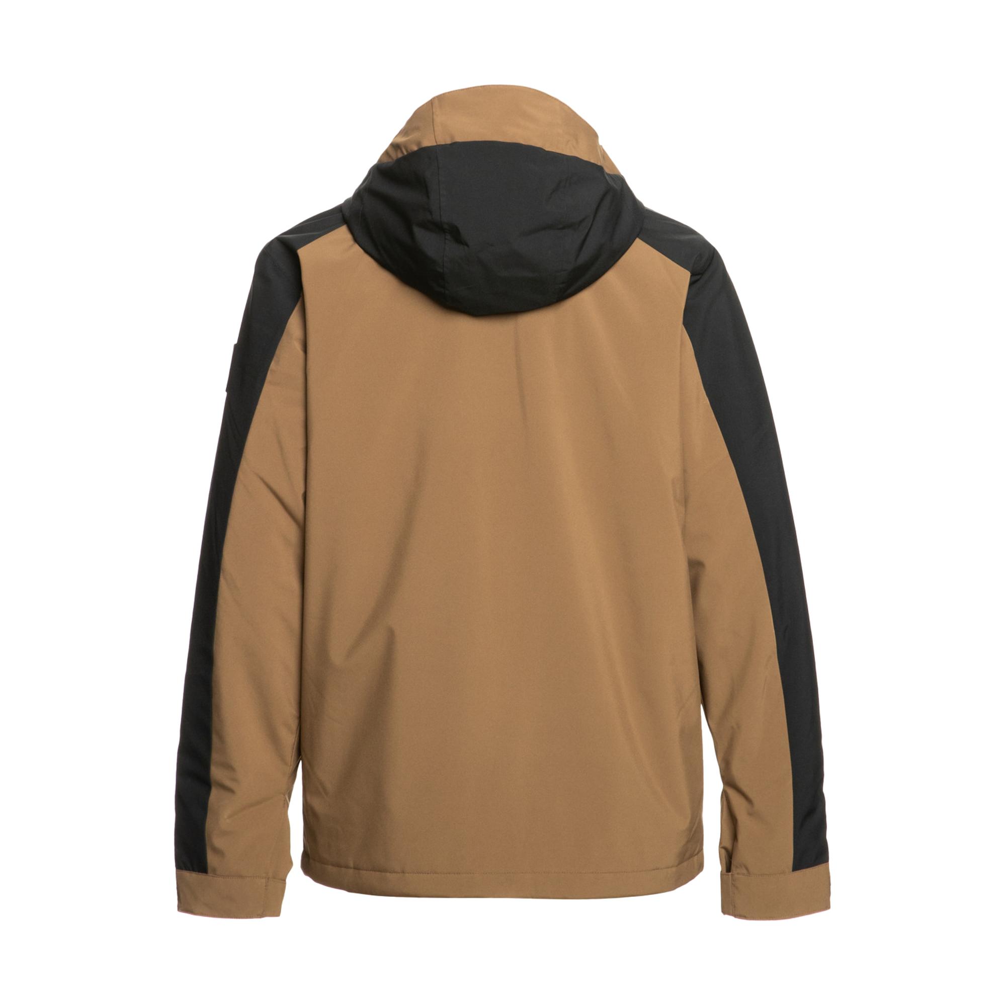 Quiksilver Mission Block Jk Erkek Kahverengi Snowboard Ceketi