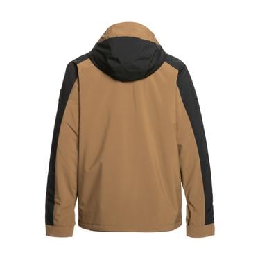  Quiksilver Mission Block Jk Erkek Kahverengi Snowboard Ceketi