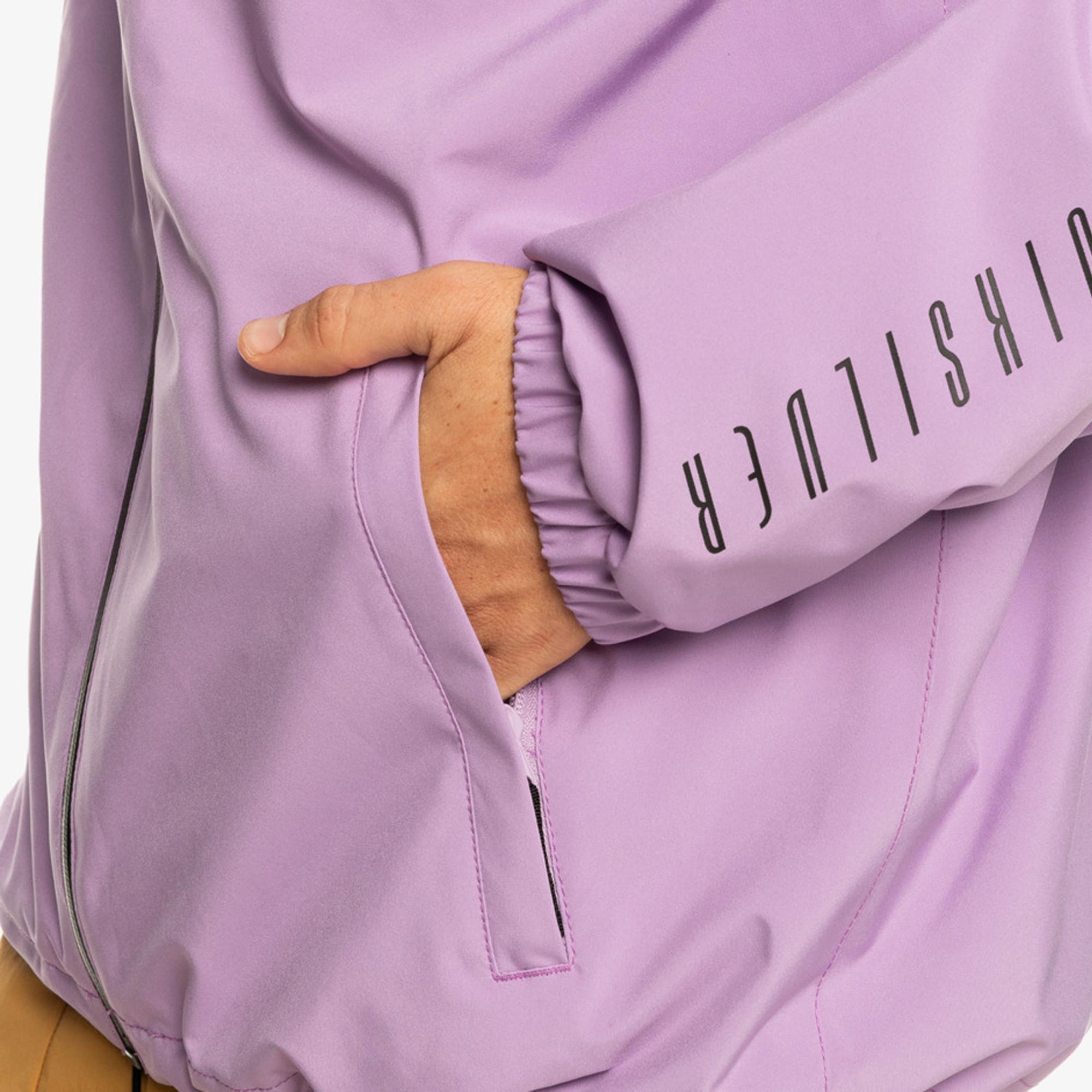 Quiksilver High In The Hood Unisex Mor Snowboard Ceketi