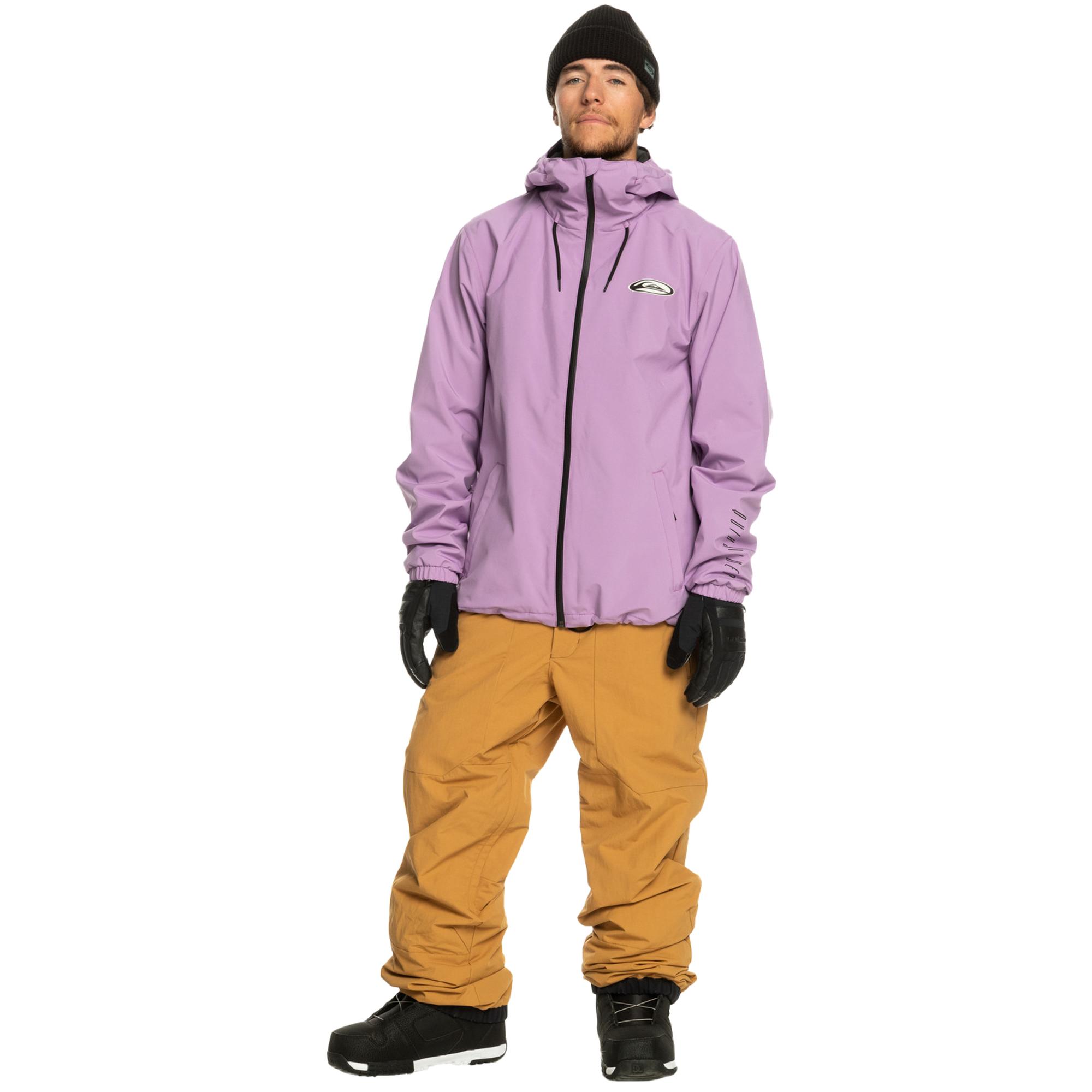 Quiksilver High In The Hood Unisex Mor Snowboard Ceketi