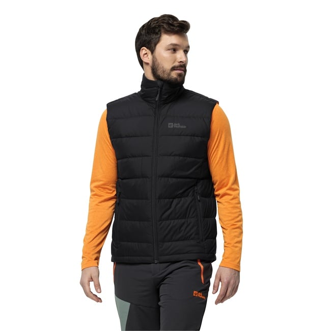  Jack Wolfskin Ather Down Vest Erkek Siyah Yelek