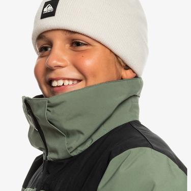  Quiksilver The Edge Youth Erkek Çocuk Yeşil Snowboard Ceketi