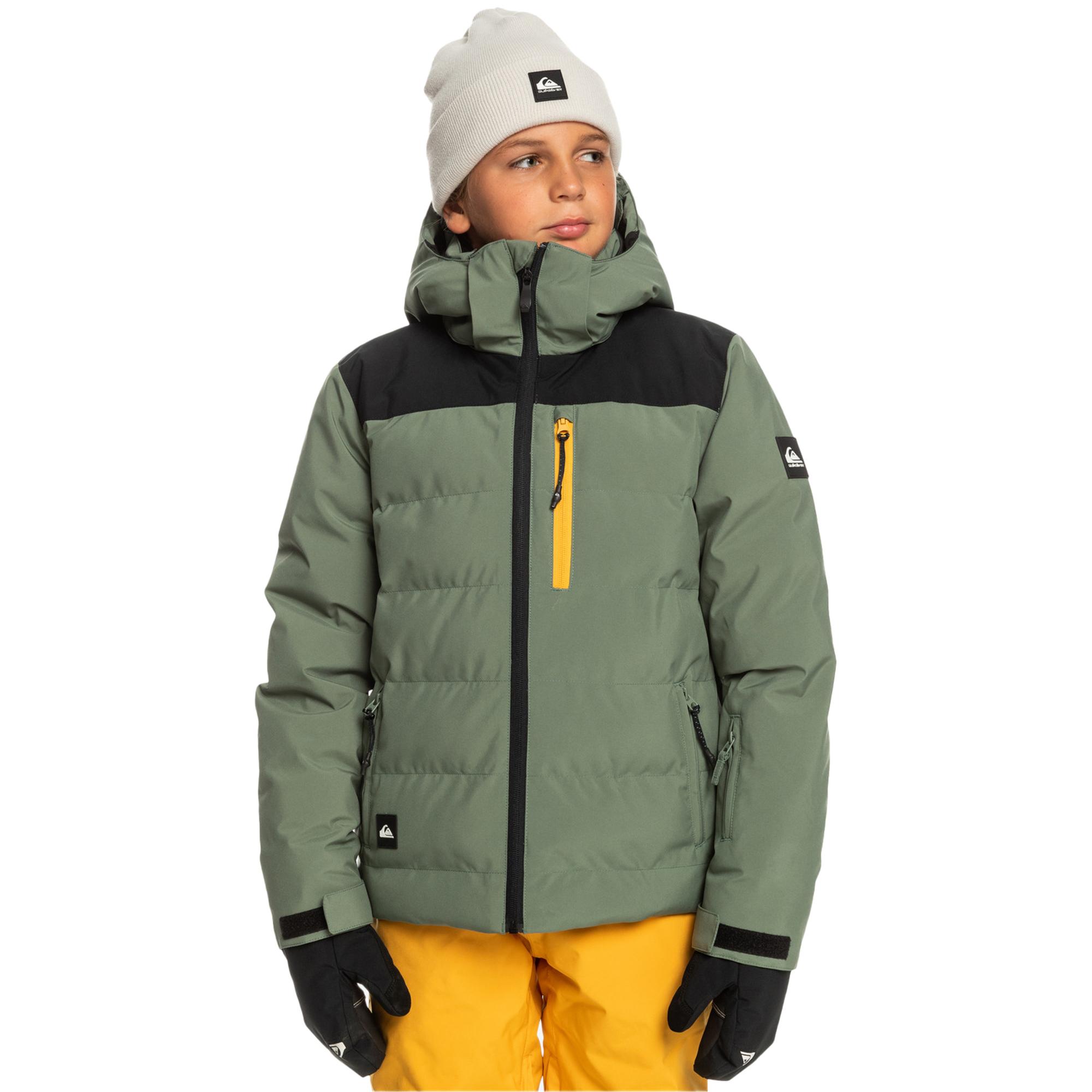 Quiksilver The Edge Youth Erkek Çocuk Yeşil Snowboard Ceketi