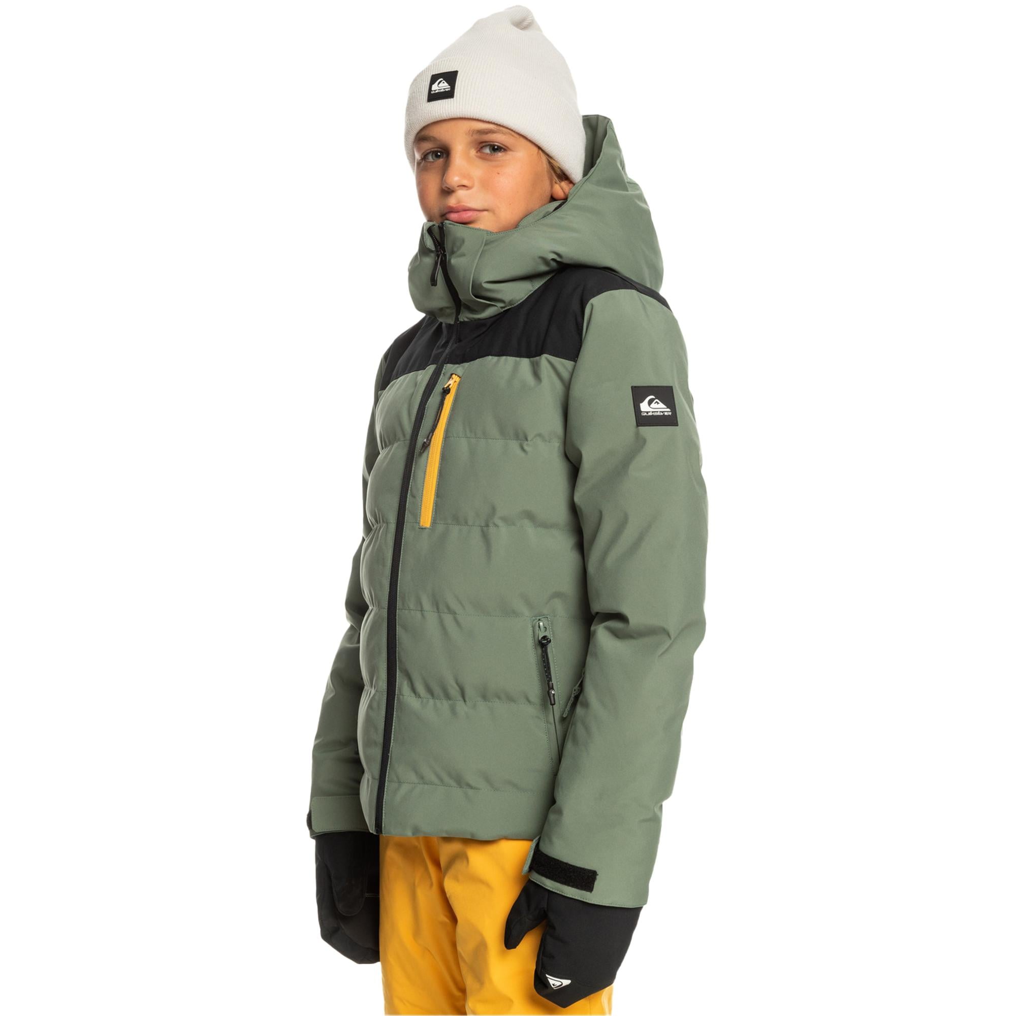 Quiksilver The Edge Youth Erkek Çocuk Yeşil Snowboard Ceketi