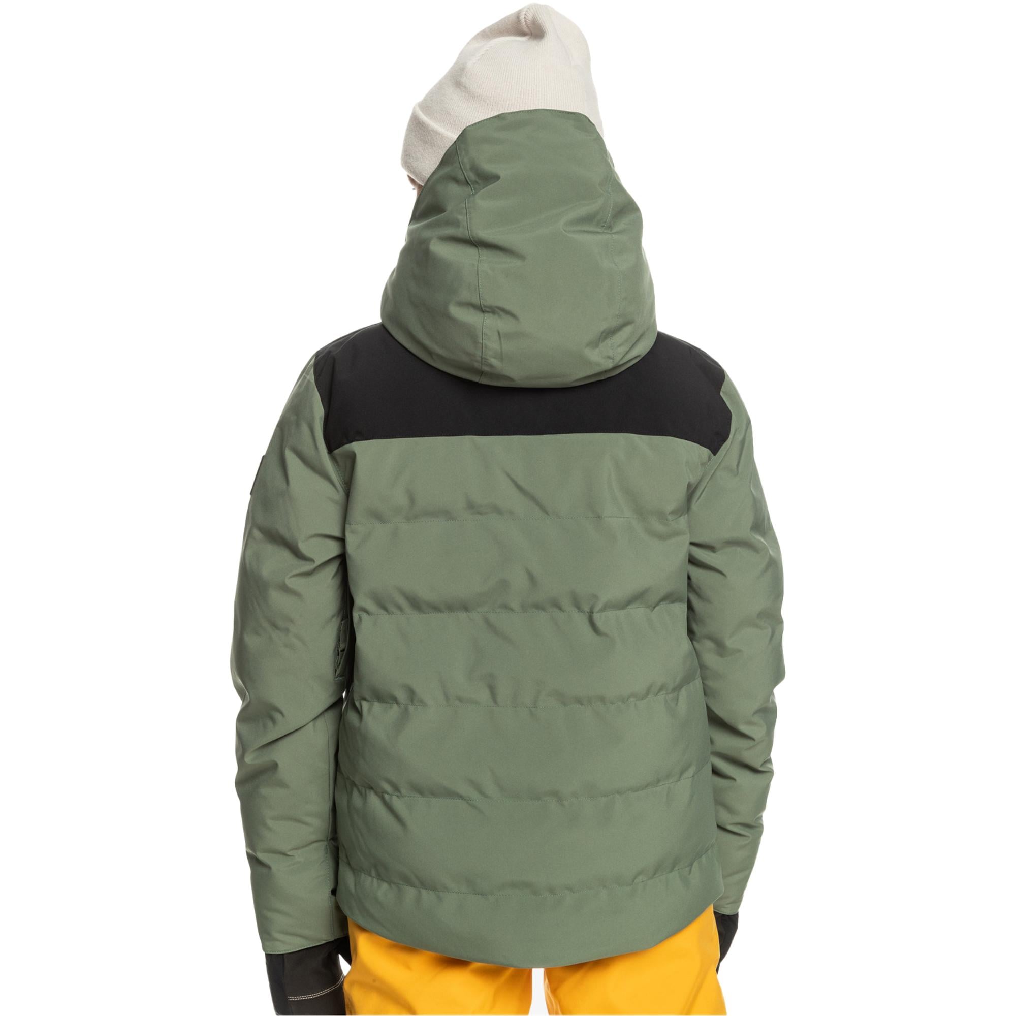 Quiksilver The Edge Youth Erkek Çocuk Yeşil Snowboard Ceketi