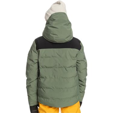  Quiksilver The Edge Youth Erkek Çocuk Yeşil Snowboard Ceketi