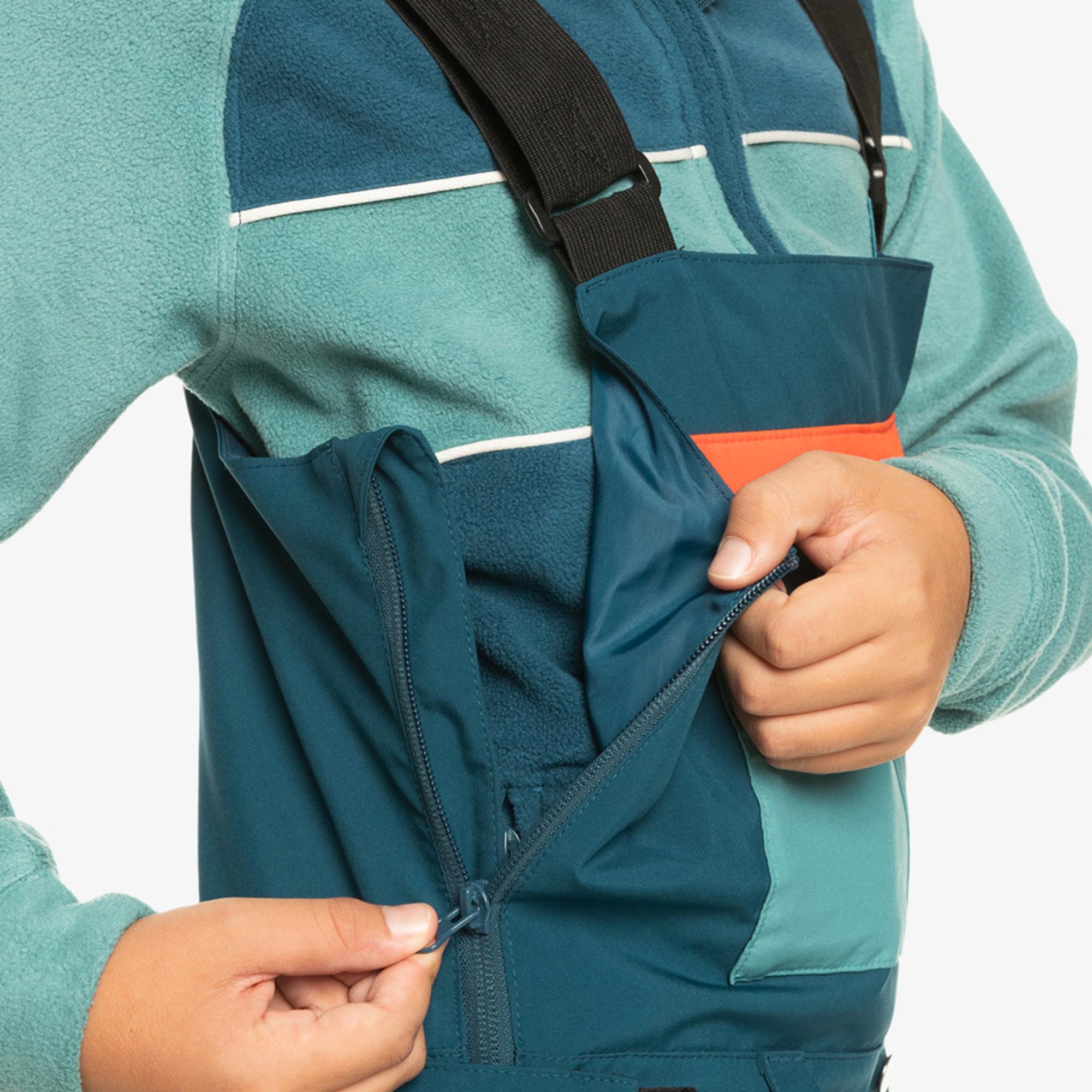 Quiksilver Mash Up Youth Bib Erkek Çocuk Mavi Snowboard Pantolonu