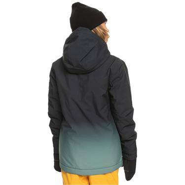  Quiksilver Mission Engineered Youth Erkek Çocuk Yeşil Snowboard Ceketi