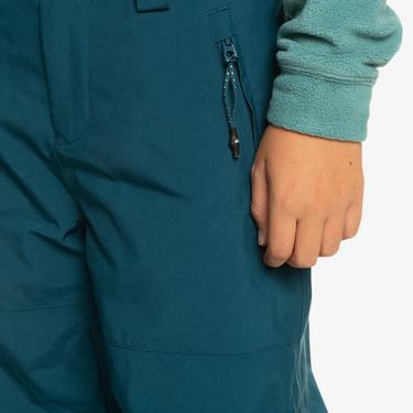  Quiksilver Mash Up Youth Bib Erkek Çocuk Mavi Snowboard Pantolonu