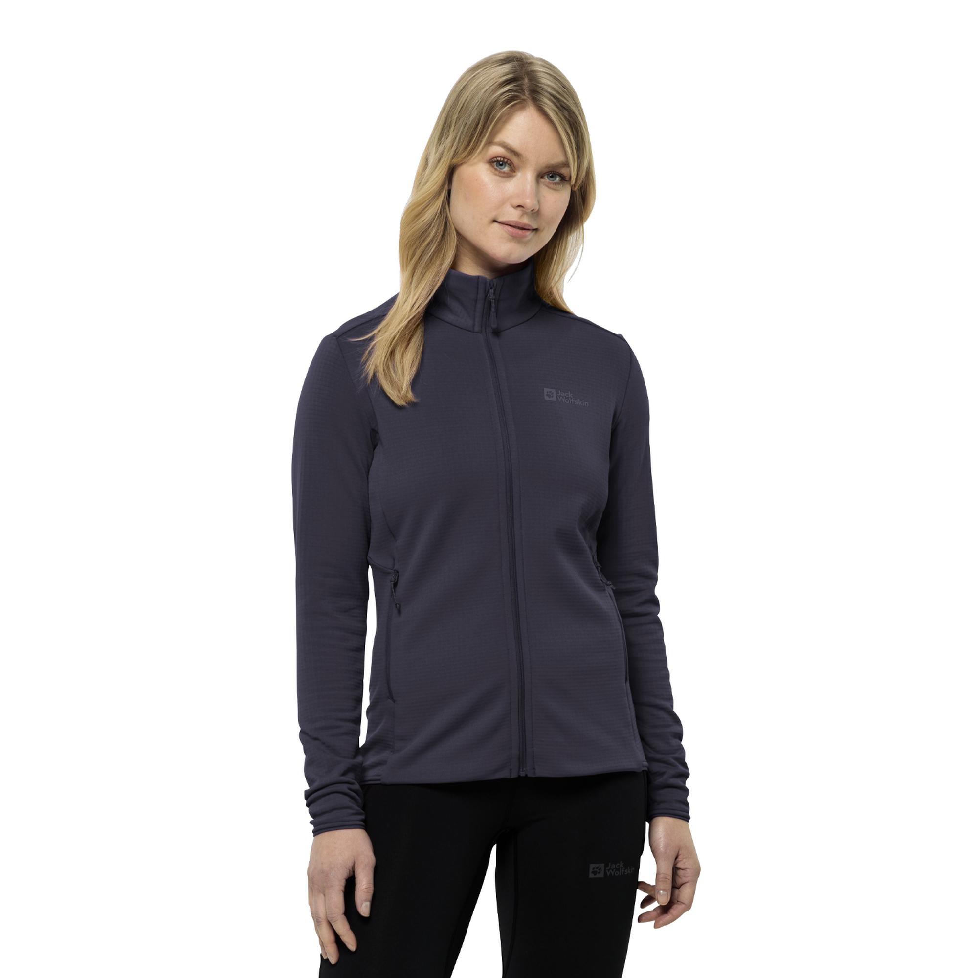 Jack Wolfskin Kolbenberg Fz Kadın Mavi Polar Ceket