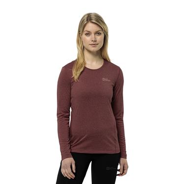  Jack Wolfskin Sky Thermal L/s Kadın Kırmızı İçlik Üst