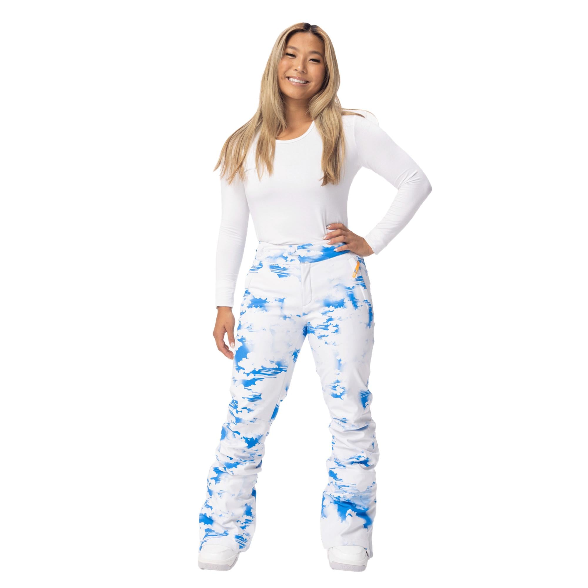 Roxy Chloe Kim Pt Kadın Mavi Snowboard Pantolonu