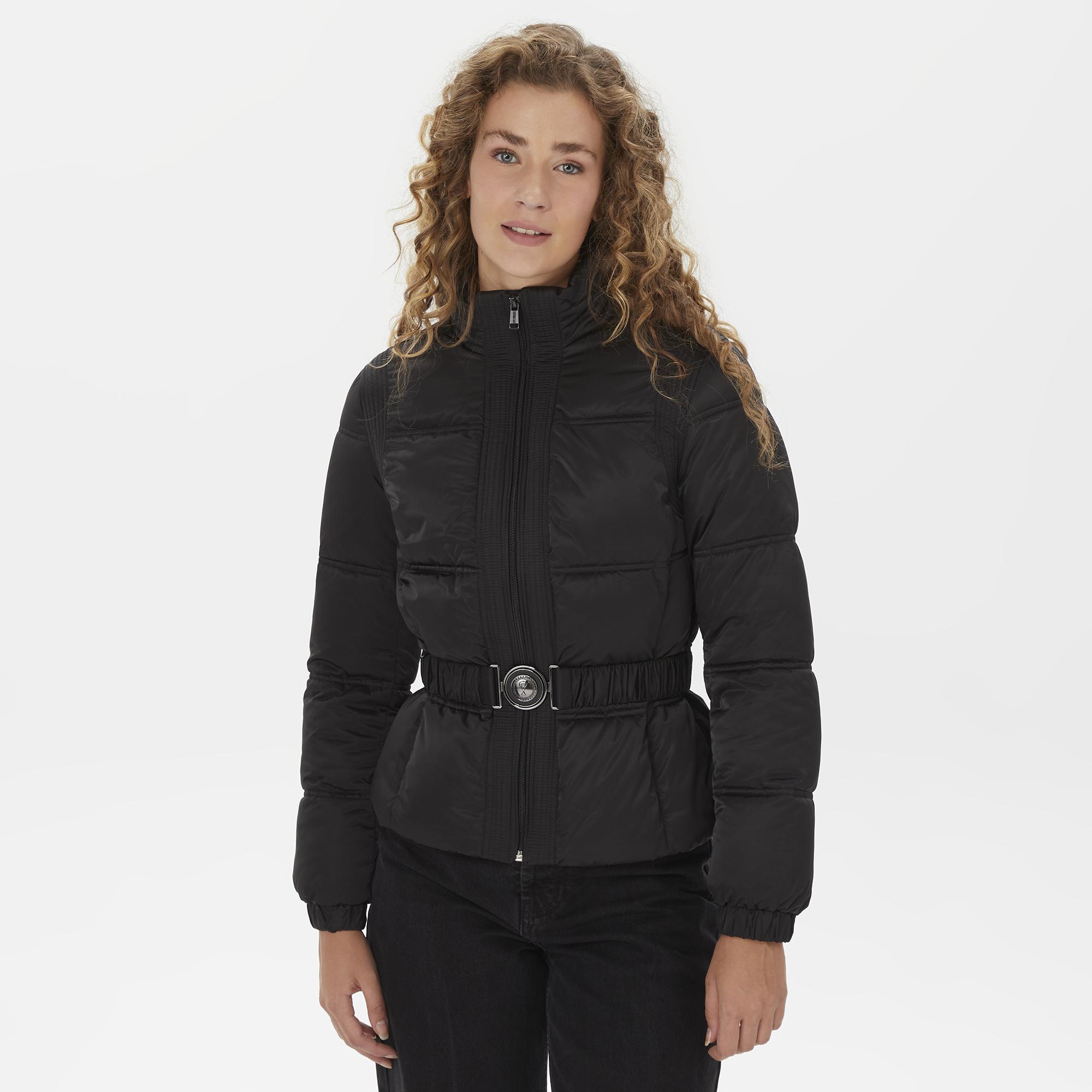 Guess Lucia Bum Puffa Kadın Siyah Mont