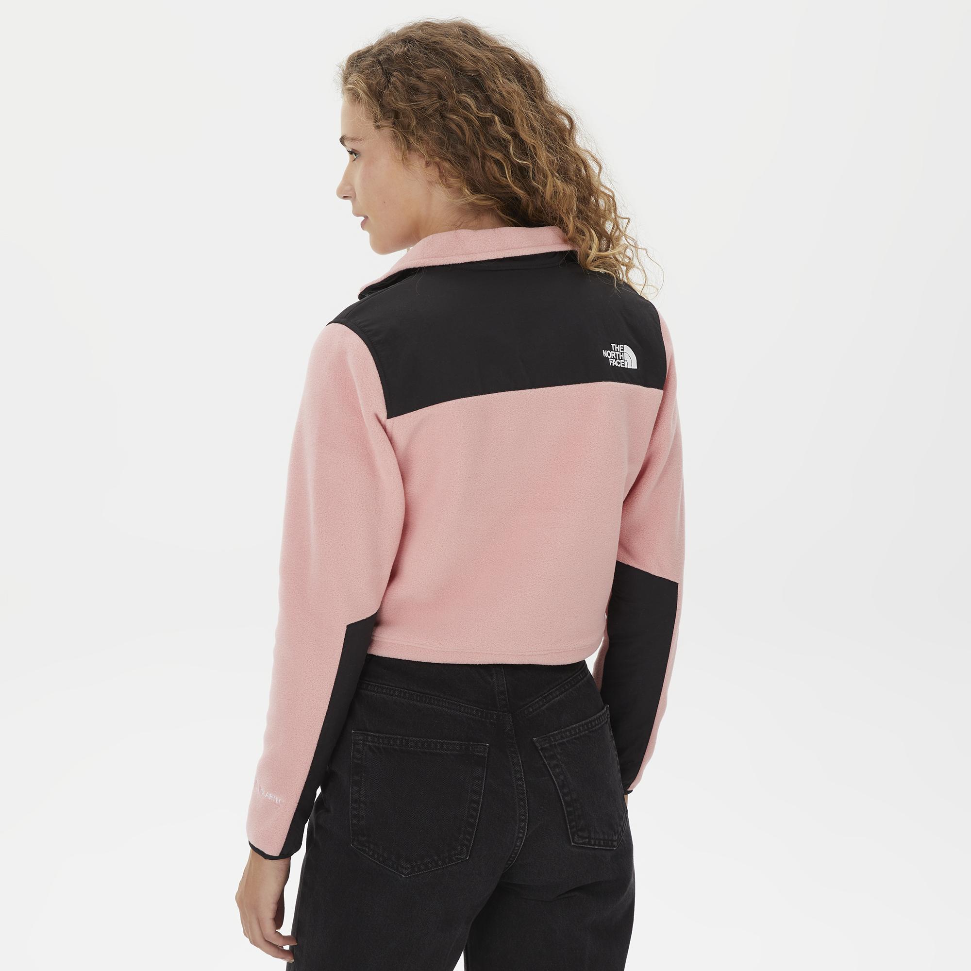 The North Face Denali Crop Kadın Pembe Sweatshirt