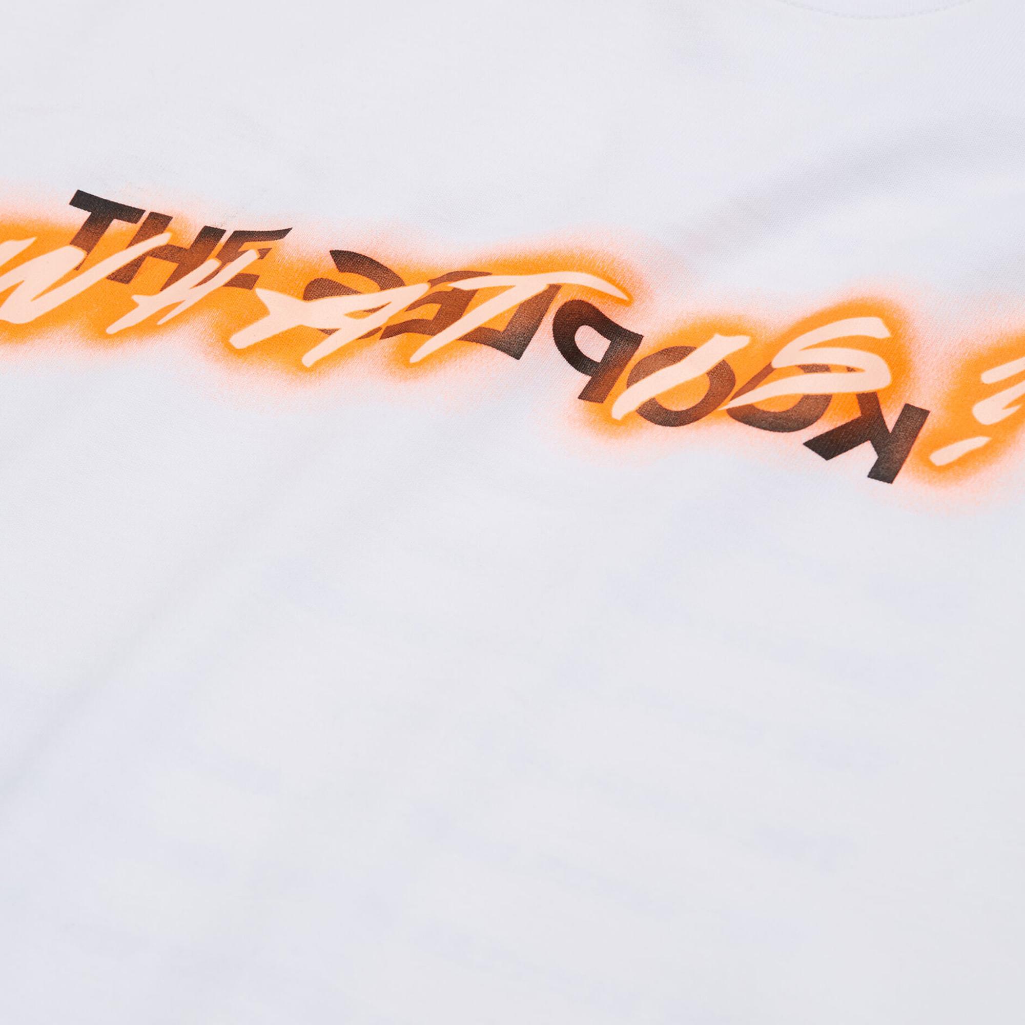 ERKEK BASKILI BEYAZ T-SHIRT