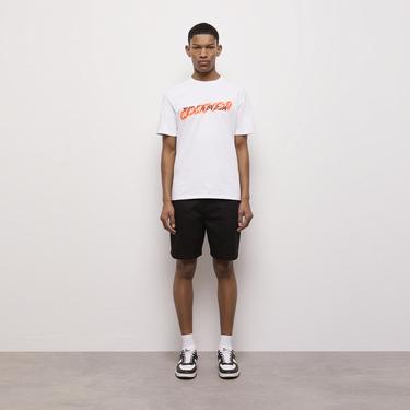  ERKEK BASKILI BEYAZ T-SHIRT