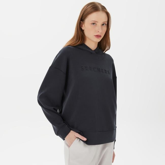  Skechers W Soft Touch Kadın Siyah Günlük Sweatshirt
