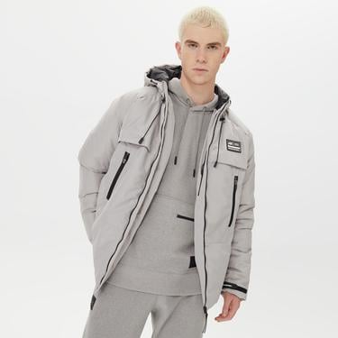  Skechers Outerwear Padded Erkek Gri Günlük Mont