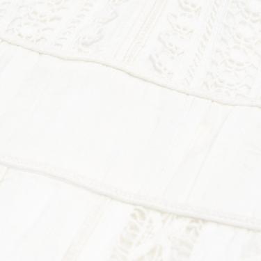  KADIN KOLSUZ BEYAZ NAKIŞLI UZUN ELBİSE