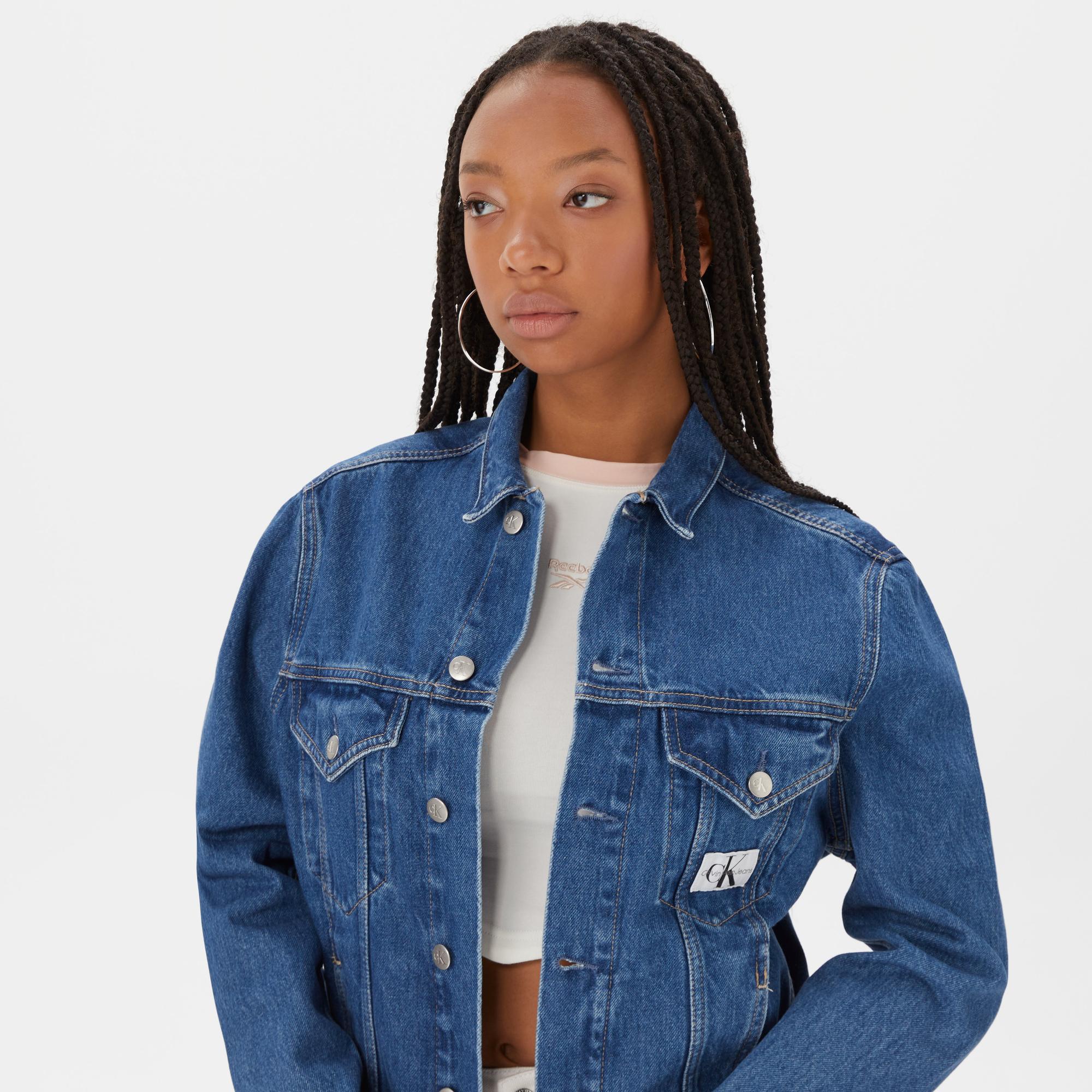 Calvin Klein Jeans Archival Kadın Mavi Ceket