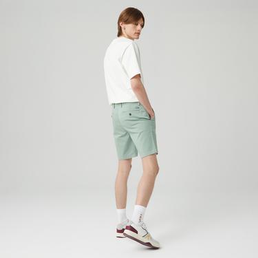  Erkek Slim Fit Yeşil Bermuda Şort
