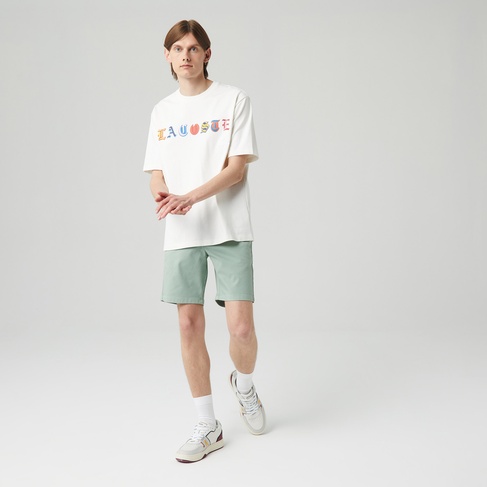  Erkek Slim Fit Yeşil Bermuda Şort