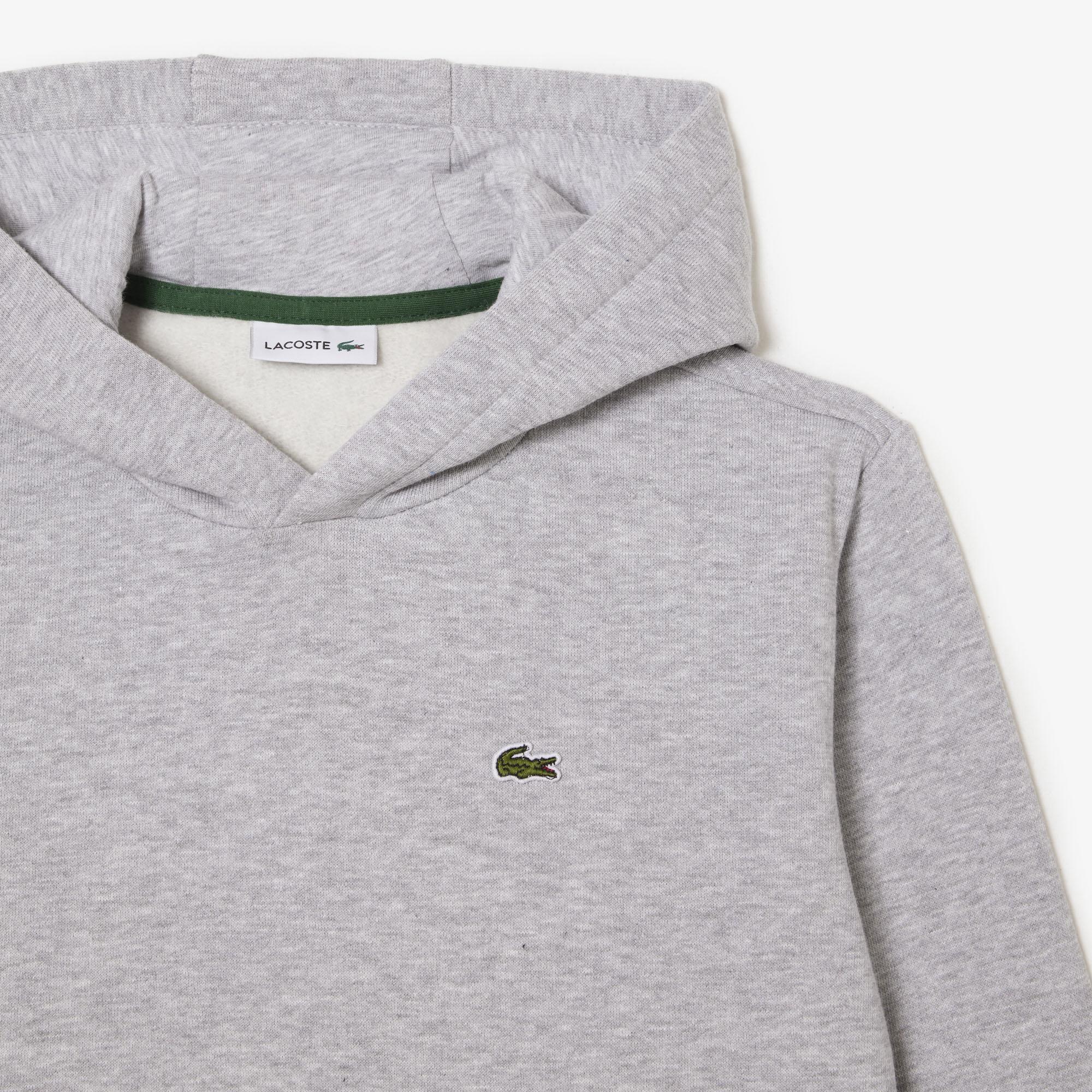 Lacoste Çocuk Kapüşonlu Gri Sweatshirt