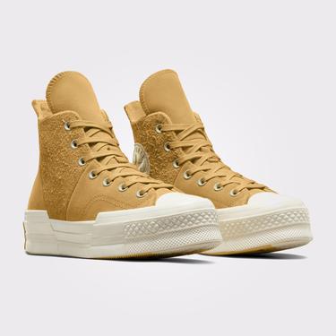  Converse Chuck 70 Plus Warm Winter Kadın Bej Sneaker