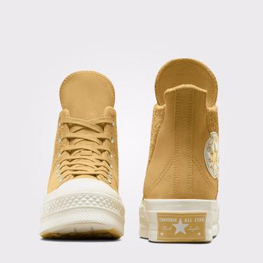  Converse Chuck 70 Plus Warm Winter Kadın Bej Sneaker