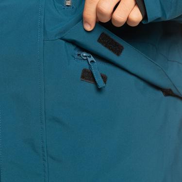  Quiksilver Mission Solid Jk Erkek Mavi Snowboard Ceketi