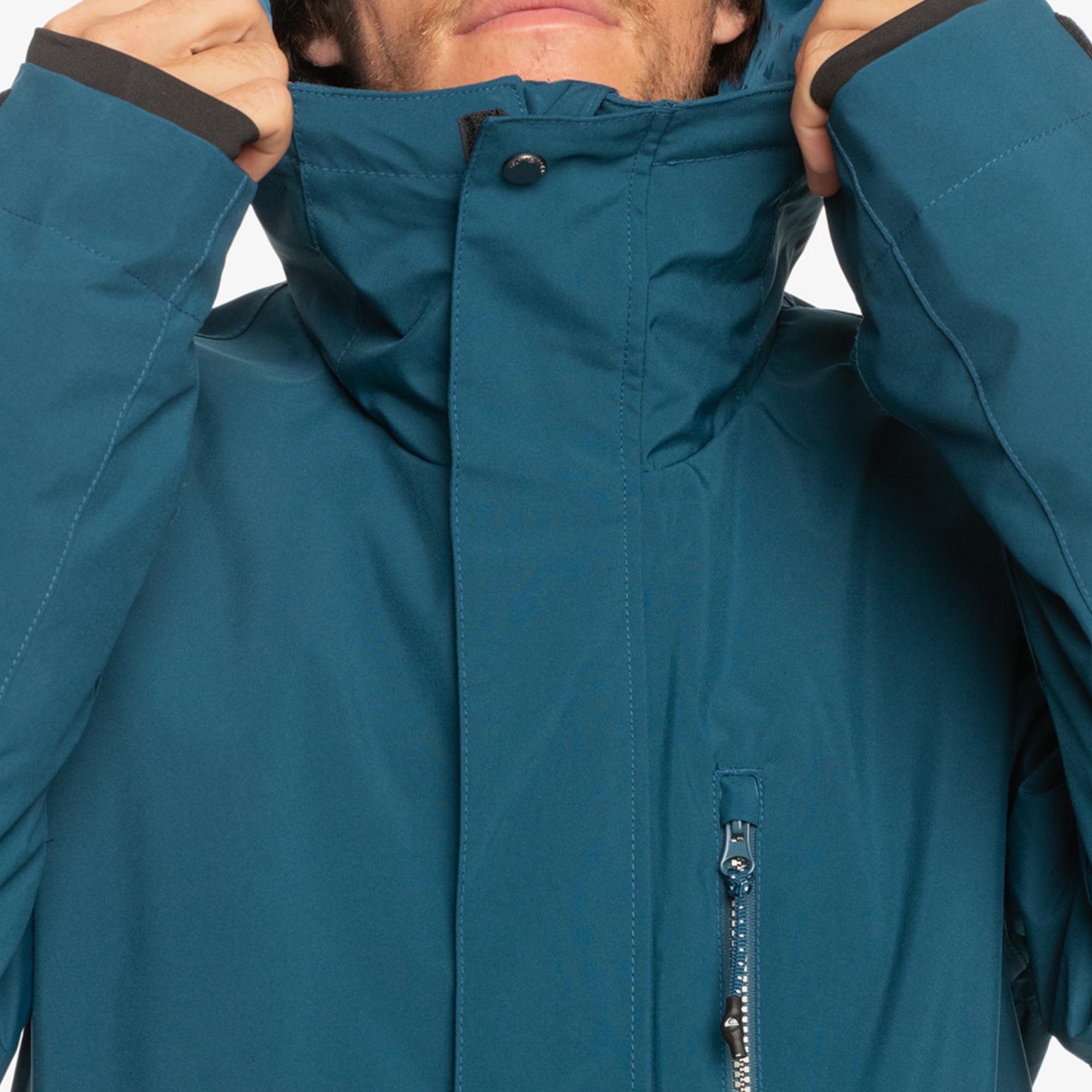 Quiksilver Mission Solid Jk Erkek Mavi Snowboard Ceketi