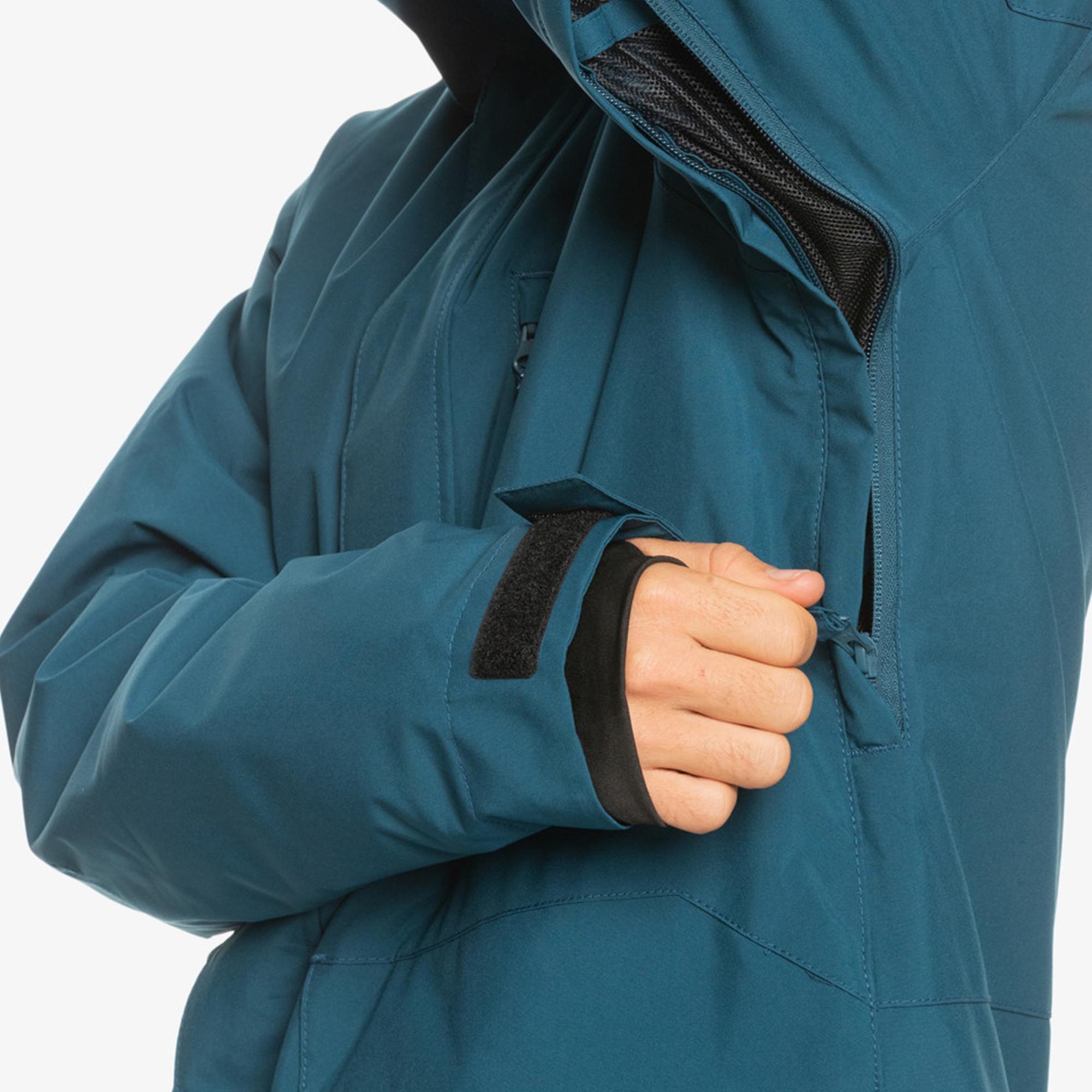 Quiksilver Mission Solid Jk Erkek Mavi Snowboard Ceketi