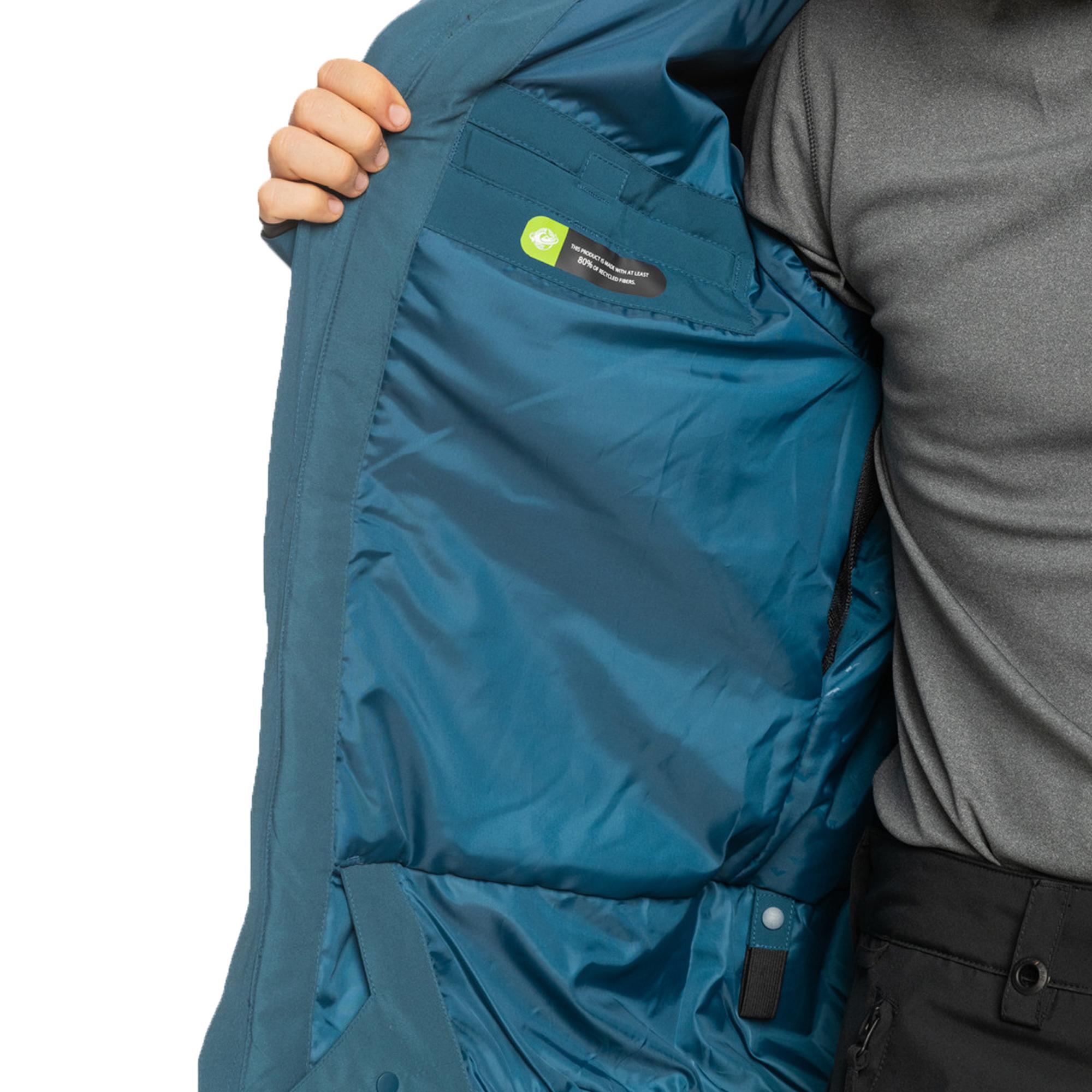 Quiksilver Mission Solid Jk Erkek Mavi Snowboard Ceketi