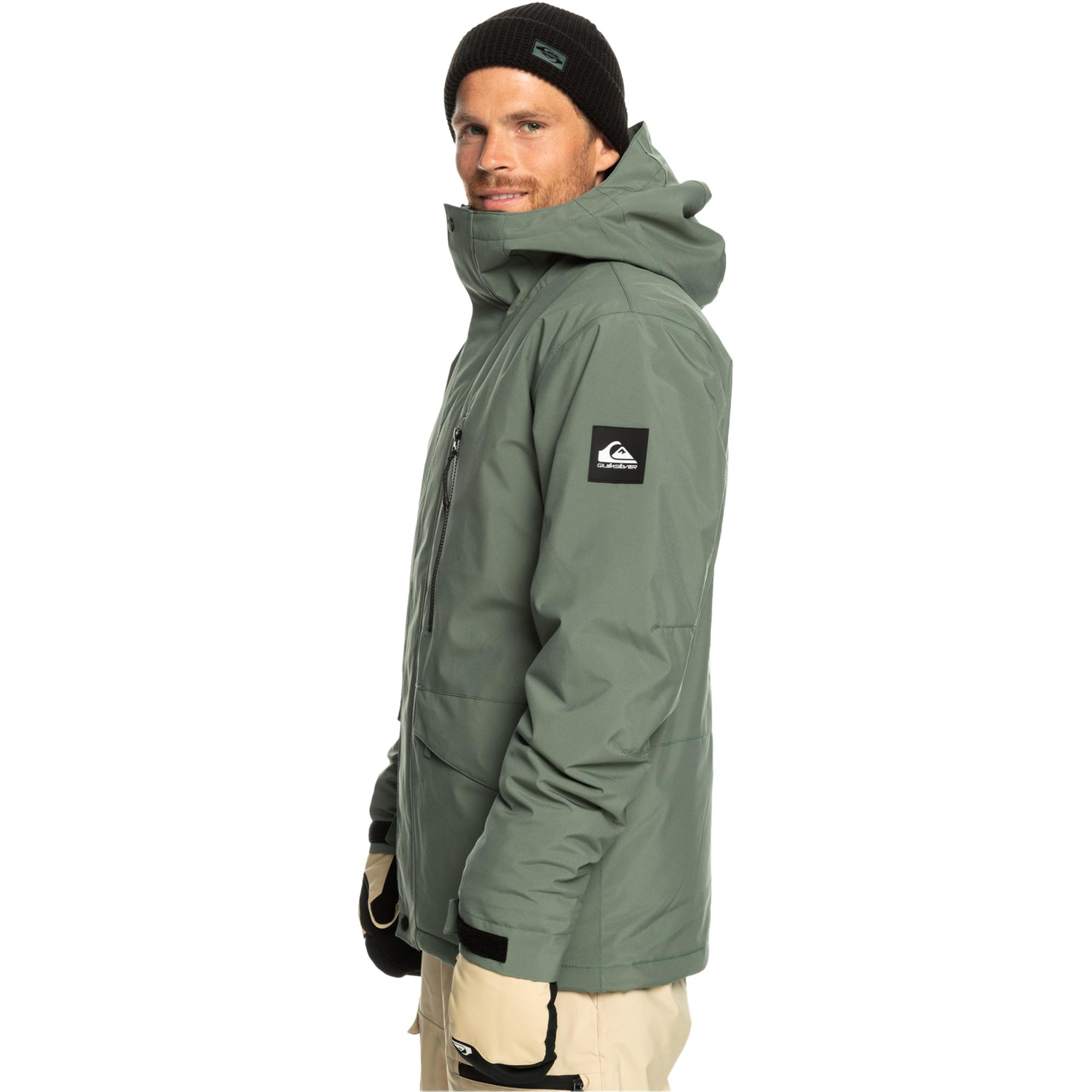 Quiksilver Mission Solid Jk Erkek Yeşil Snowboard Ceketi