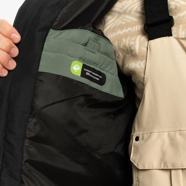  Quiksilver Mission Solid Jk Erkek Yeşil Snowboard Ceketi