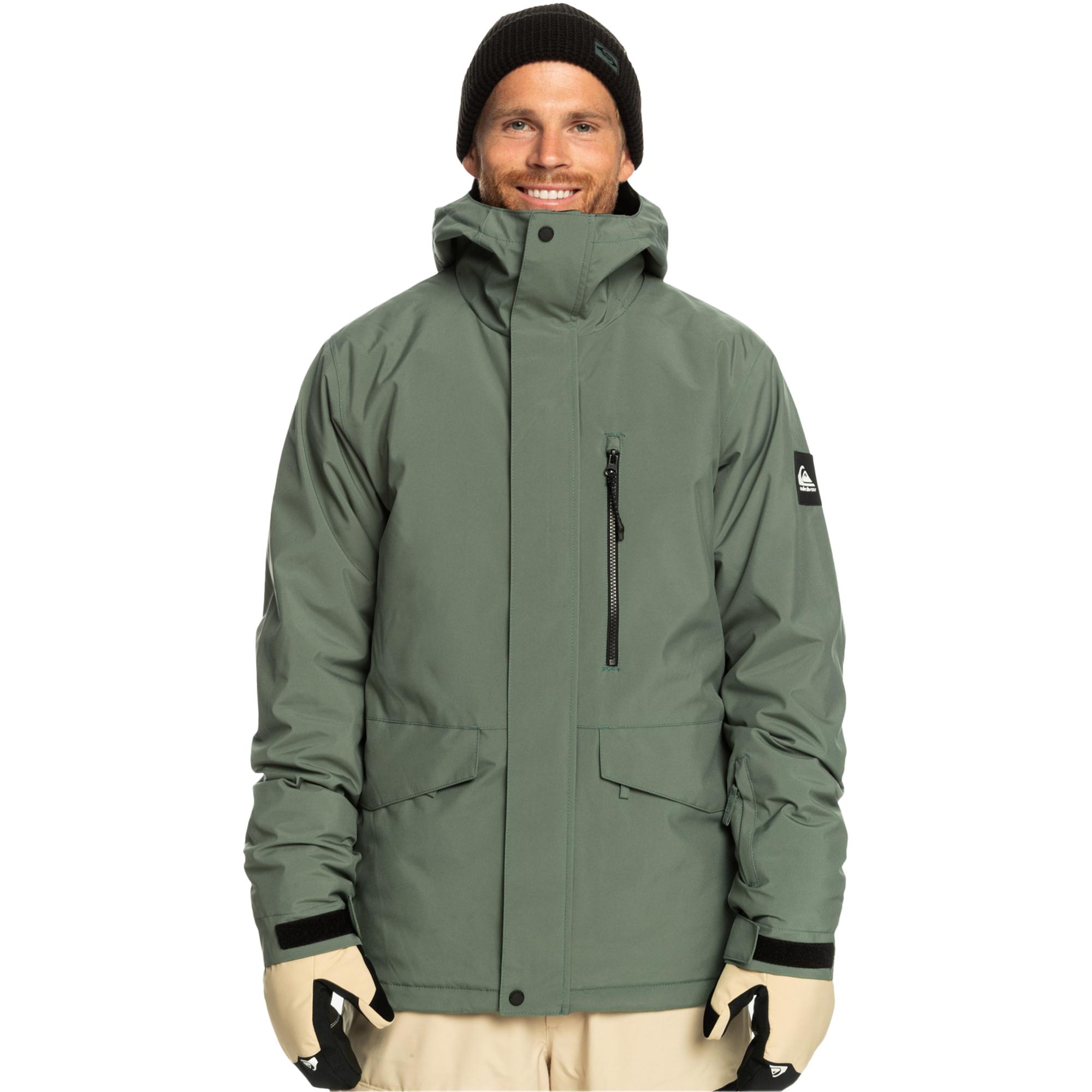 Quiksilver Mission Solid Jk Erkek Yeşil Snowboard Ceketi