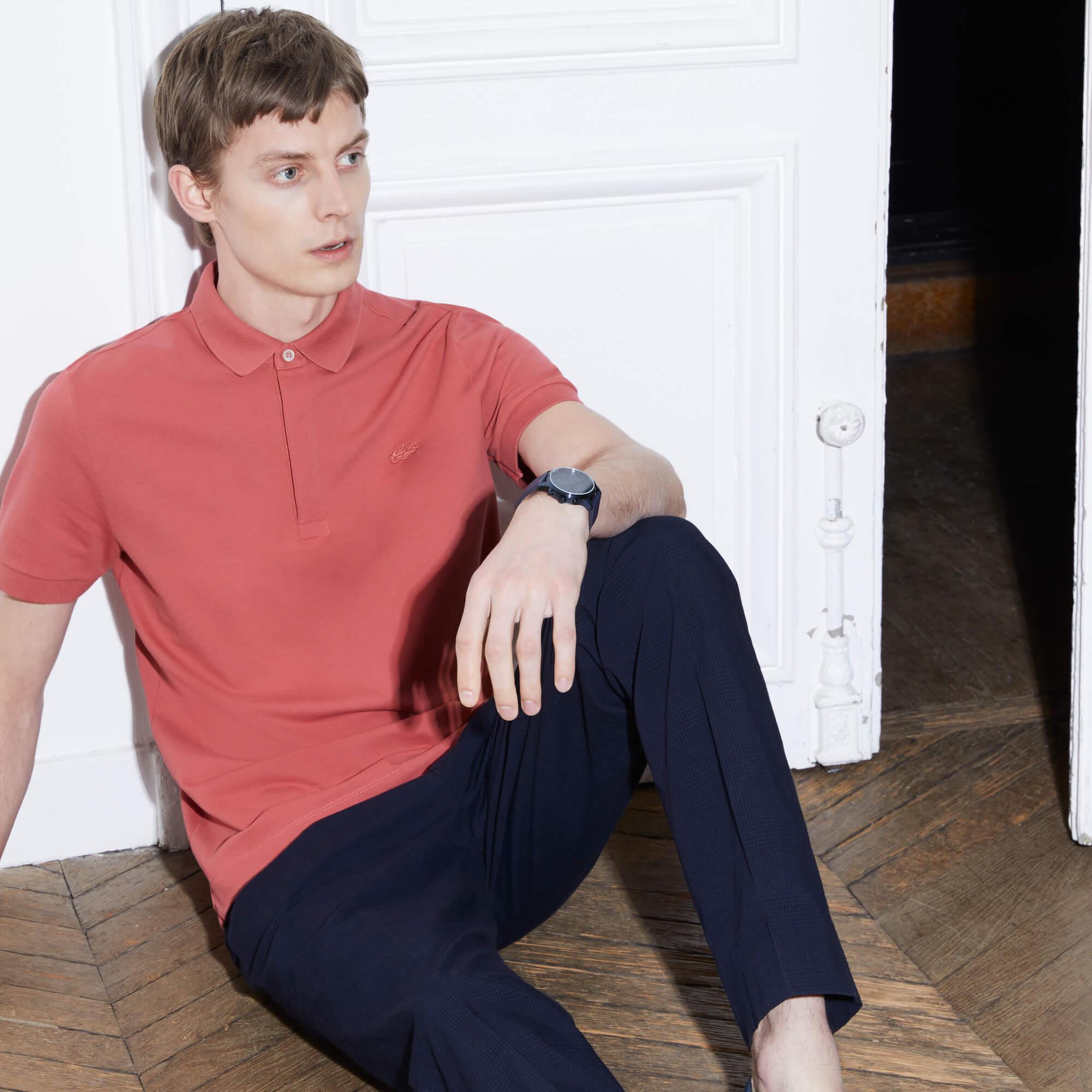 Erkek Regular Fit Paris Pembe Polo